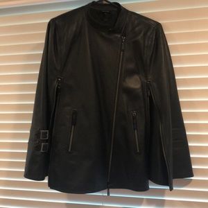 Leather cape